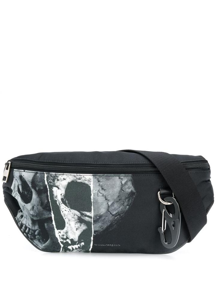 Alexander Mcqueen Printed Skull Belt Bag - Black