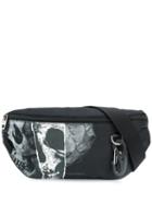 Alexander Mcqueen Printed Skull Belt Bag - Black