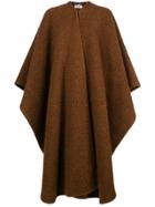 Salvatore Ferragamo Vintage Oversized Draped Cardi-coat - Brown