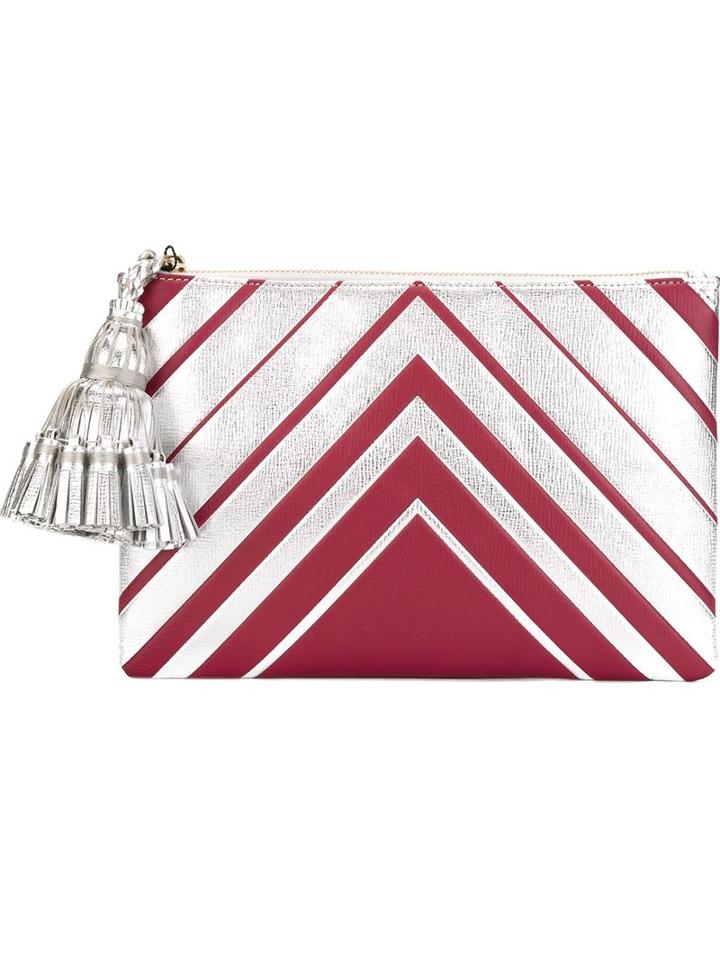 Anya Hindmarch 'diamonds Georgiana' Clutch, Women's, Grey