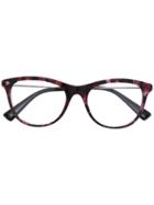 Valentino Eyewear Oval Glasses - Black