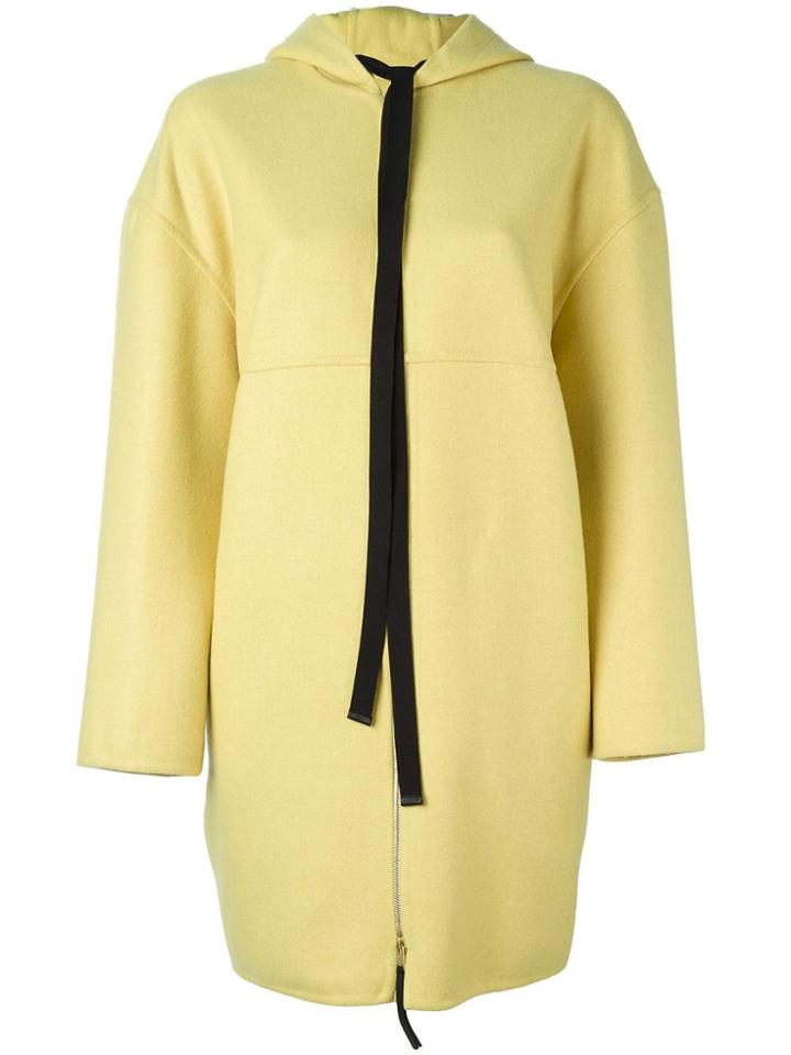 Marni Hooded Coat - Yellow & Orange