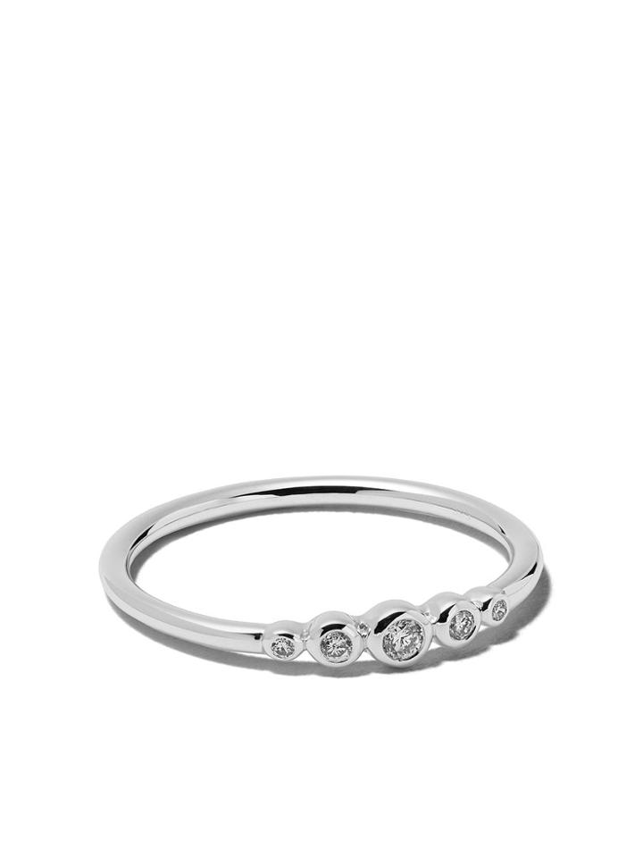 Astley Clarke 14kt White Gold Diamond Mini Icon Nova Ring