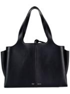 Céline Large Tote Bag, Women's, Black, Calf Leather