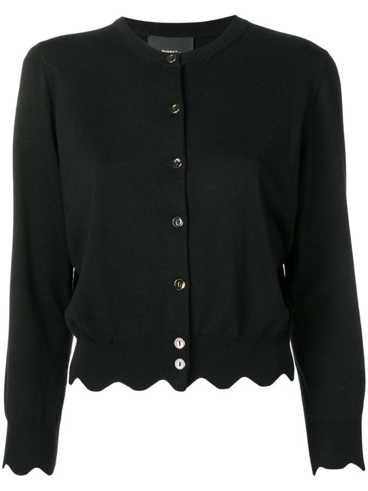 Marc Jacobs Scalloped Edge Cardigan - Black