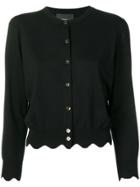 Marc Jacobs Scalloped Edge Cardigan - Black