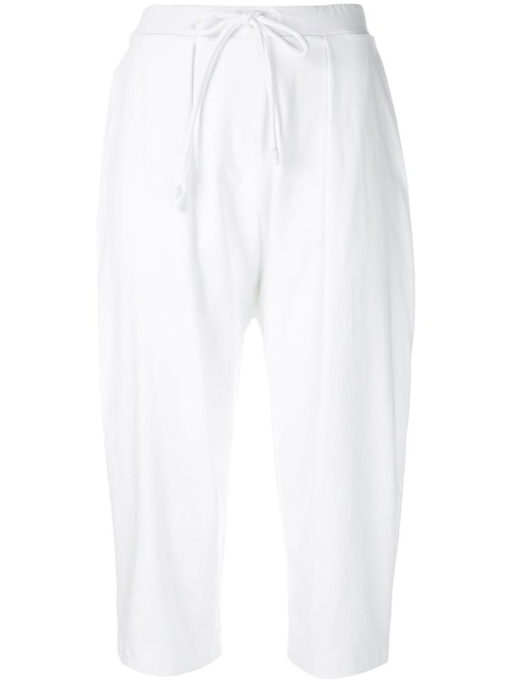 Lost & Found Rooms Cropped Draped Trousers - White