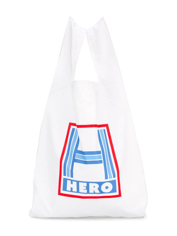 Caroline Bosmans - Printed Shopper Bag - Kids - Polyester - One Size, White
