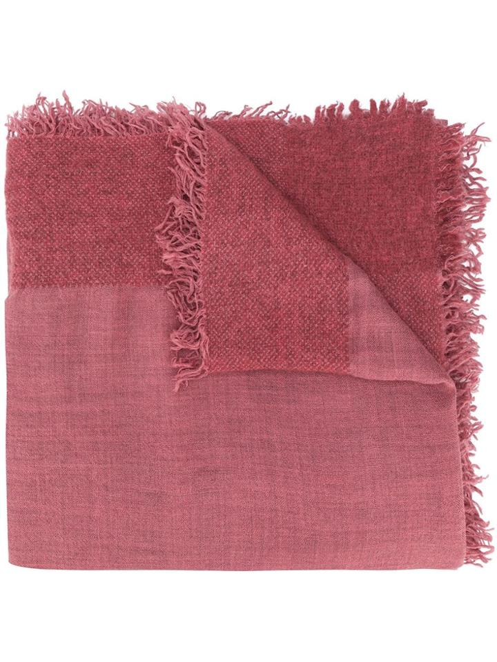 Faliero Sarti Dual-textured Scarf - Pink