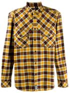 Diesel Western Shirt In Yarn Dyed Check - Yellow