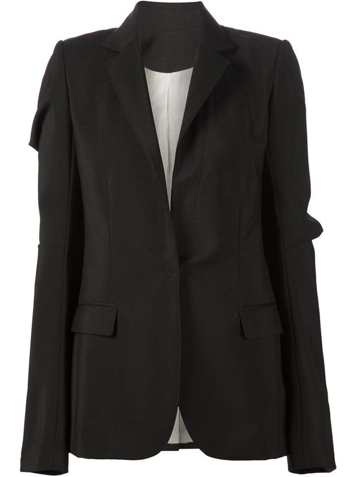 Vera Wang Draped Sleeve Blazer