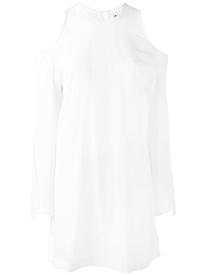 Lost & Found Ria Dunn Cold Shoulder Dress, Women's, Size: Medium, White, Cotton/lyocell