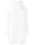 Lost & Found Ria Dunn Cold Shoulder Dress, Women's, Size: Medium, White, Cotton/lyocell