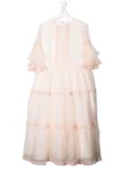 Alberta Ferretti Kids Ruffle Flared Dress - Pink