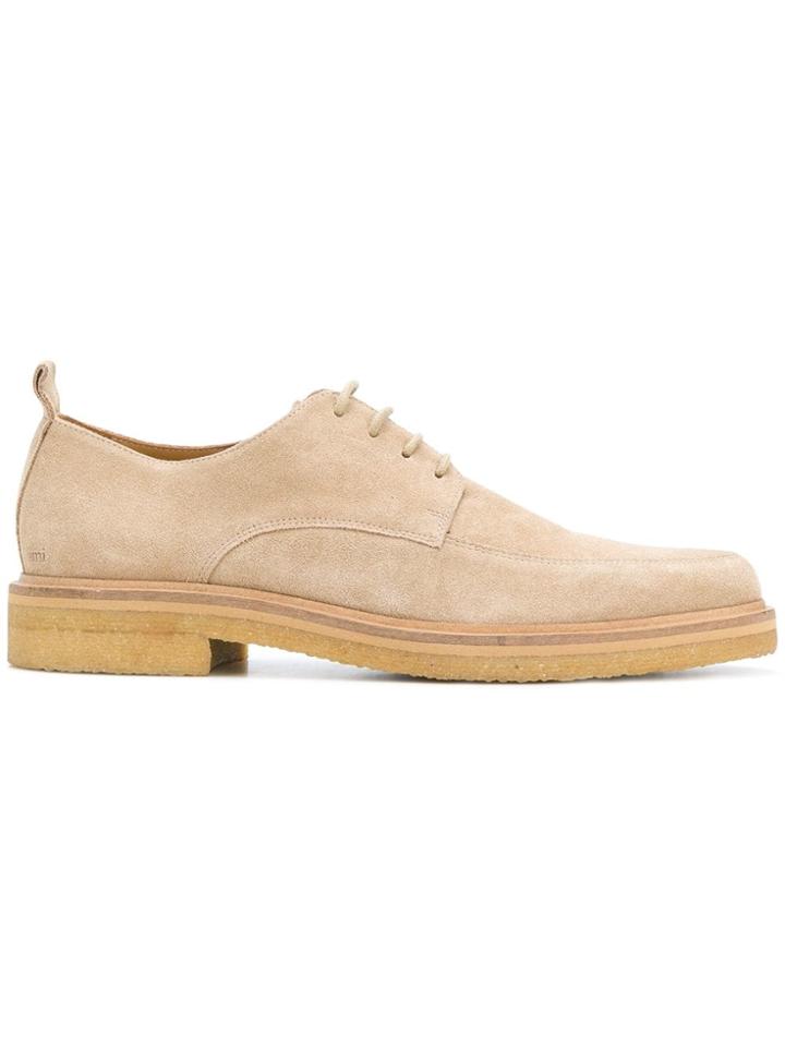 Ami Alexandre Mattiussi Creeper Derbies With Crepe Sole - Nude &