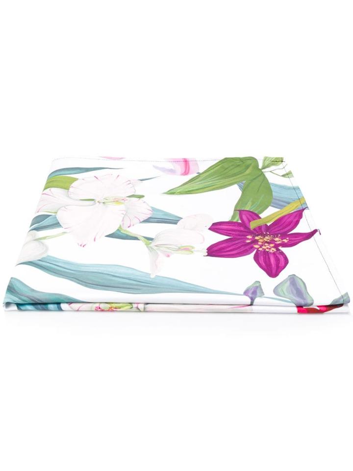 Mc2 Saint Barth Floral Print Beach Towel - White
