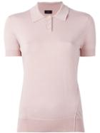 Joseph Knitted Polo Shirt, Women's, Size: Xl, Pink/purple, Silk/nylon/spandex/elastane