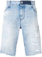 Rta Straight-leg Denim Shorts - Blue