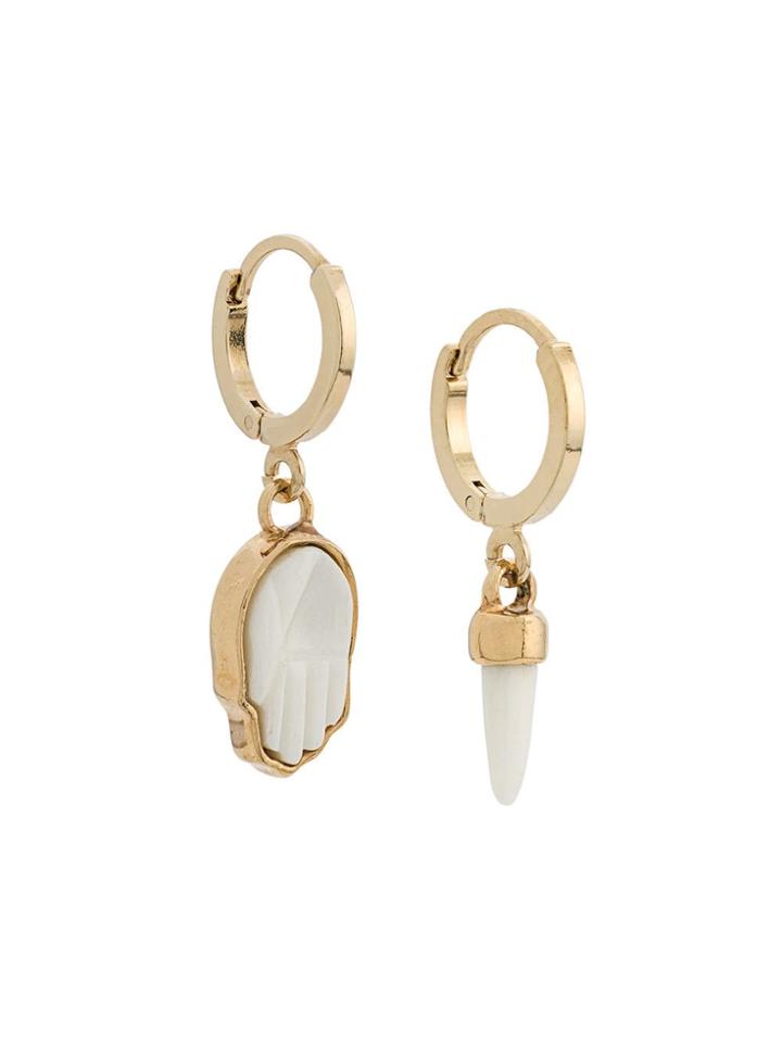 Isabel Marant Buffalo Horn Pendant Earrings - Gold