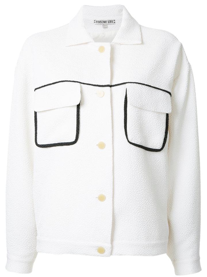 Edeline Lee Gabo Jacket, Women's, Size: 8, White, Polyester/spandex/elastane