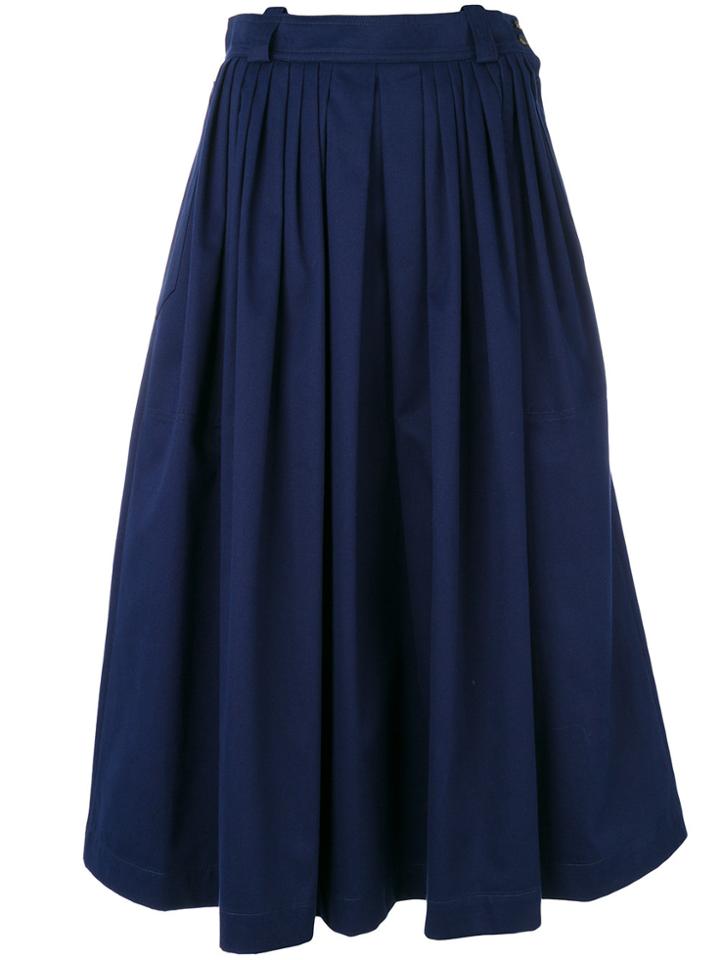 Golden Goose Deluxe Brand Full Midi Skirt - Blue