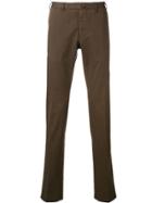 Dell'oglio Slim-fit Cropped Chinos - Brown