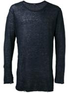 Diesel Plain Sweatshirt, Men's, Size: Xl, Blue, Linen/flax/nylon