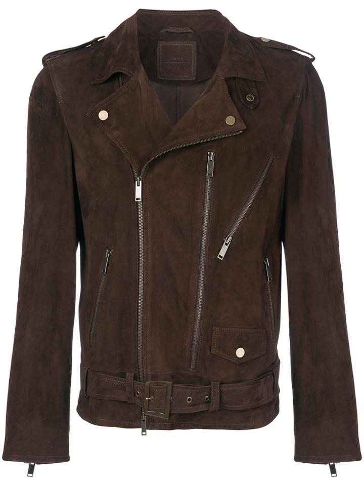 Desa 1972 Belted Motor Jacket - Brown