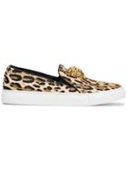 Versace Leopard Medusa Sneakers - Nude & Neutrals