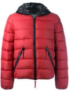 Duvetica Padded Hooded Jacket, Men's, Size: 50, Red, Feather Down/polyimide
