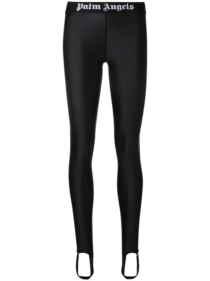 Palm Angels Logo Band Leggings - Black