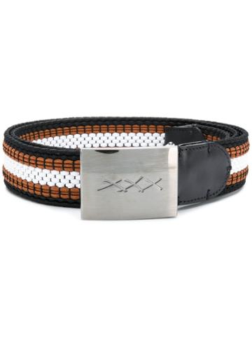 Ermenegildo Zegna Couture Elastic Braided Belt - Black