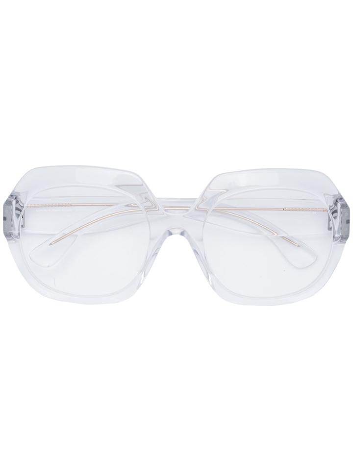 Mykita Mykita X Maison Margiela Round Sunglasses - White