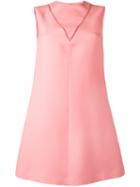 Valentino Sleeveless A-line Dress, Women's, Size: 42, Pink/purple, Silk/virgin Wool/acetate