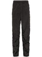 Stone Island Logo Patch Rip-stop Track Trousers - Black
