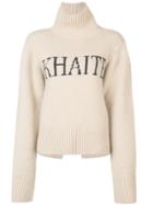 Khaite The Wallis Logo Jumper - Neutrals