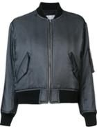 Comme Des Garçons Noir Kei Ninomiya Classic Bomber Jacket, Women's, Size: Small, Grey, Acrylic/nylon/polyester/wool