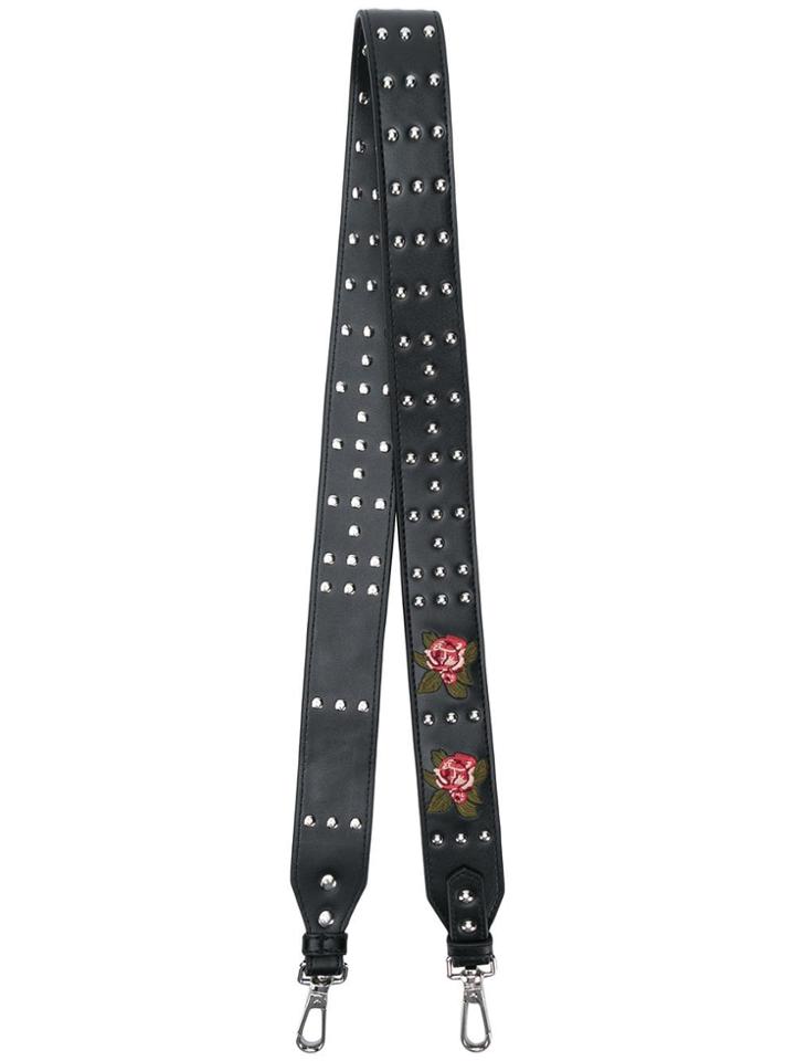 Pinko Rose Studs Strap - Black