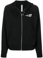 Diesel Logo Hooded Jacket - Black