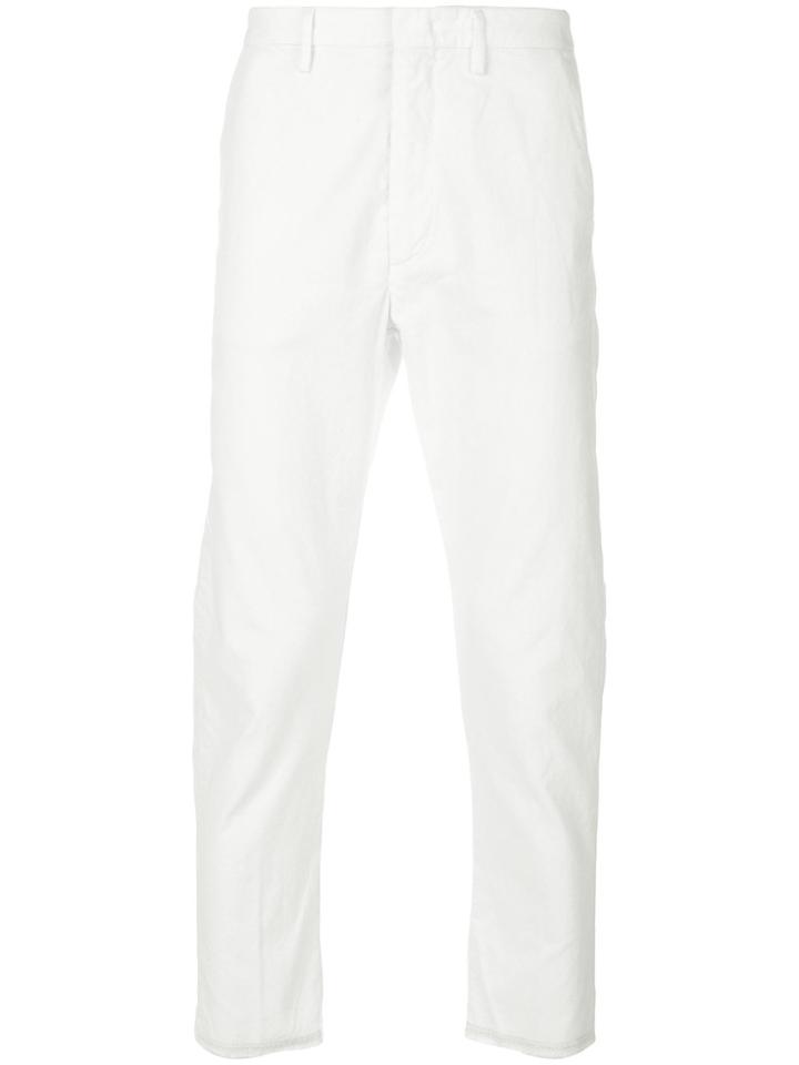 Pence Cropped Corduroy Trousers - White