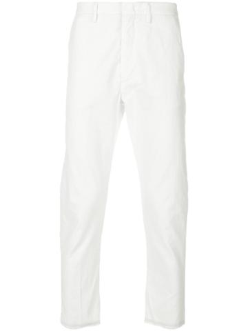 Pence Cropped Corduroy Trousers - White