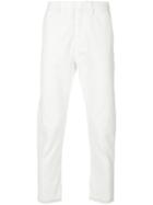 Pence Cropped Corduroy Trousers - White