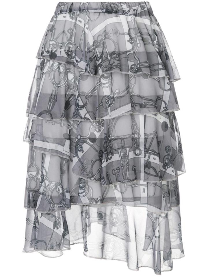 We11done Tiered Skirt - Grey