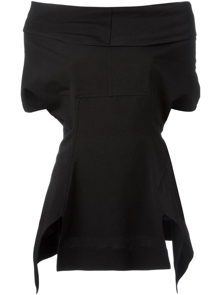 Rick Owens Sculpted Top, Women's, Size: 40, Black, Viscose/cotton/spandex/elastane
