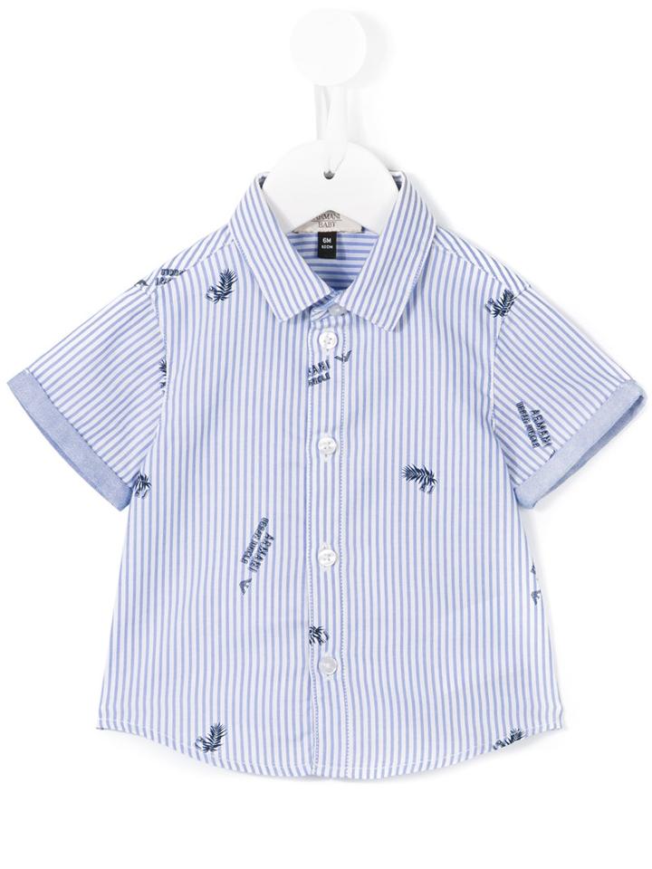 Armani Junior - Short Sleeved Shirt - Kids - Cotton - 18 Mth, White