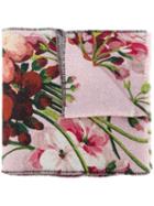 Gucci - Gg And Blooms Print Scarf - Women - Wool - One Size, Wool