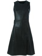 Cédric Charlier Panelled Dress, Women's, Size: 40, Black, Polyester