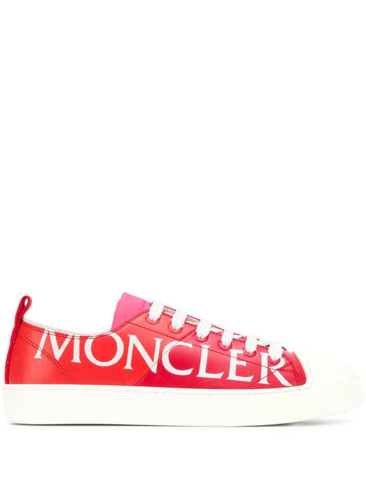 Moncler Logo Lace-up Sneakers - Red