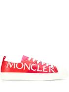 Moncler Logo Lace-up Sneakers - Red