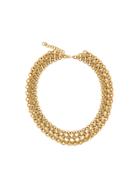 Monet Pre-owned 1980s Chain Mail Necklace - Gold